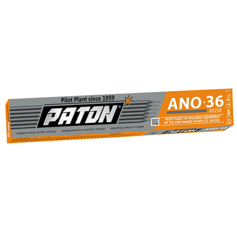 Covered electrodes Paton ANO 36 ELITE rutile-cellulose